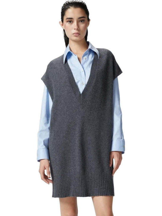 Pinko Knitted Dress All Day Gray