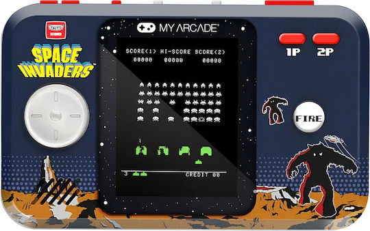 Моята аркадна конзола Аркадна игра Ретро игри Space Invaders Тъмносиньо