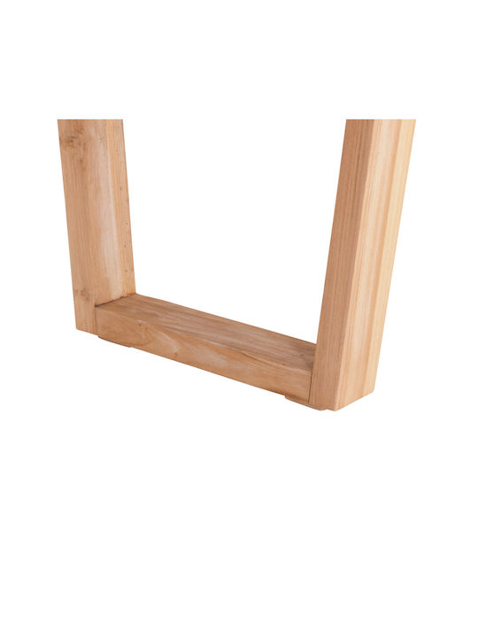 Leopold Masă Sala de mese din Lemn Masiv Light Natural 200.5x107x76buc