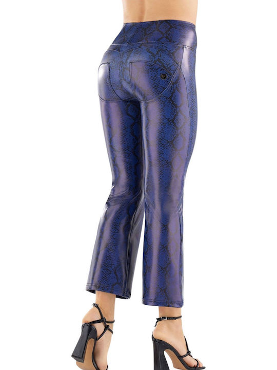 Freddy Women's Leather Trousers Push-up Purple