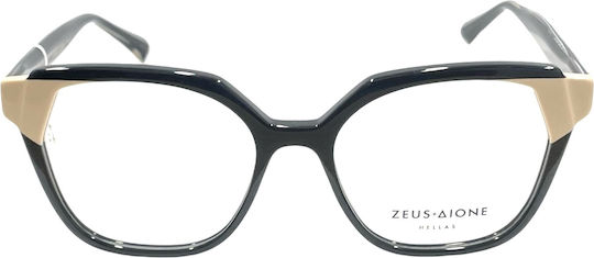 Zeus & Dione Weiblich Kunststoff Brillenrahmen Schwarz Tithorea-c1-52