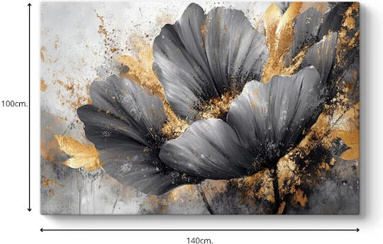 Megapap Flowers Whispering In The Night Tablou pe Pânză 140x100cm