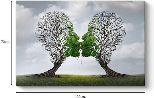 Megapap Trees Growing With Love Gemälde auf Leinwand 100x70cm