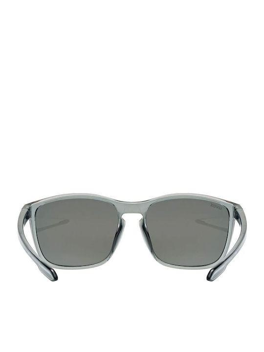 Uvex Unisex Sunglasses with Gray Plastic Frame and Red Mirror Lens S5330789916