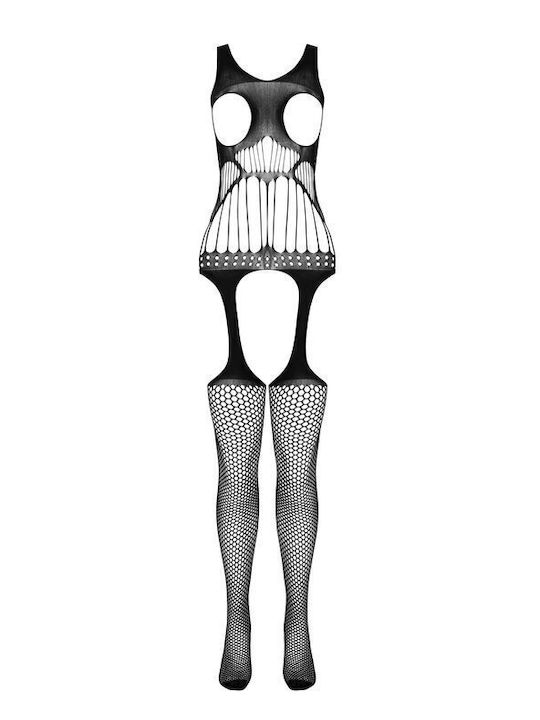 Passion Bodystocking Sexy Plasă Alb