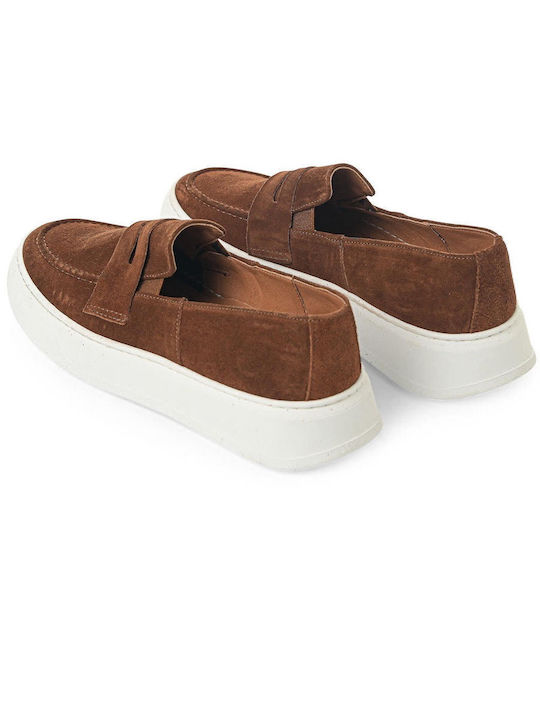 Suede Ανδρικά Loafers σε Ταμπά Χρώμα