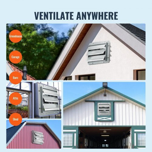 Vevor De perete Ventilator de Baie 305mm Argintiu