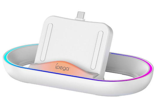 iPega P5p02 Charging Station for 1 controller Playstation Portal with LED lighting White