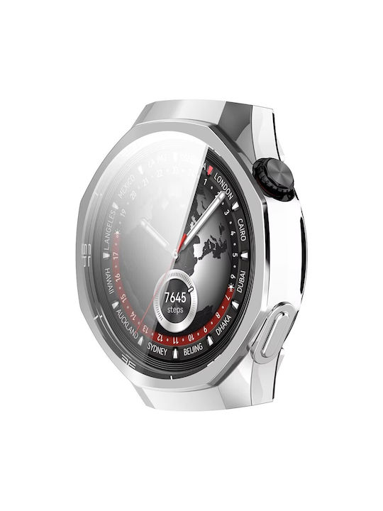 Best Accessories 2 In 1 Protective Case Silver Huawei Watch Gt5 Pro 46mm Best Accessories 2 In 1 Protective Case Silver Huawei Watch Gt5 Pro 46mm