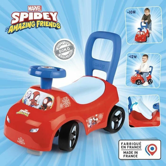 Smoby Spidey Αυτοκινητάκι Ride On για 10+ μηνών Κόκκινο