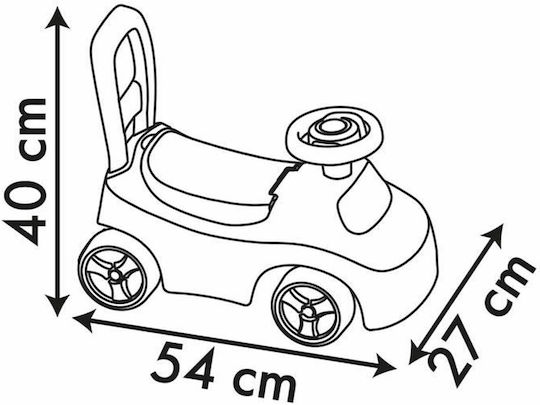 Smoby Αυτοκινητάκι Ride On για 10+ μηνών Ροζ