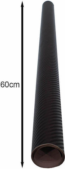 Carsun Αυτοκόλλητη Ταινία Αυτοκινήτου Carbon 100 x 60cm σε Μαύρο Χρώμα
