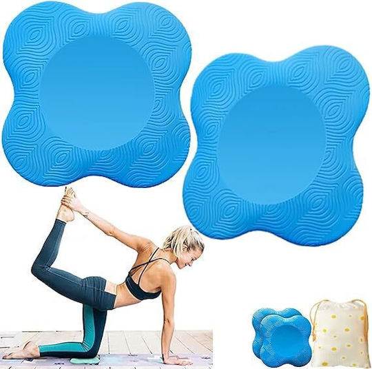 Σετ 2 Προστατευτικά Μαξιλάρια Γόνατα Yoga Support Knee Pads Blue