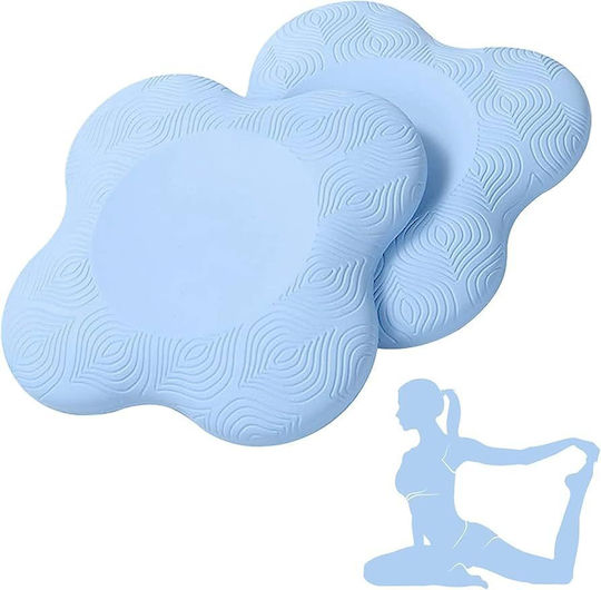 Σετ 2 Προστατευτικά Μαξιλάρια Γόνατα Yoga Support Knee Pads Blue