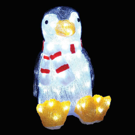 Ln Handmade Soaps Illuminated Christmas Plastic Figure Penguin Height 40cm
