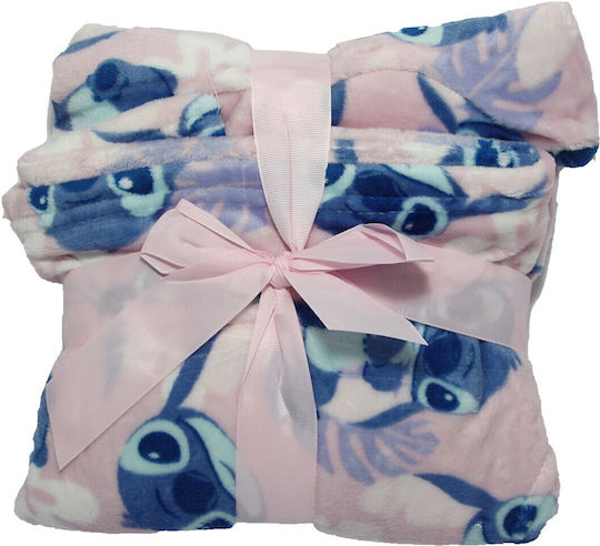 Disney Blanket Fleece Lilo And Stitch Light pink 60x75cm