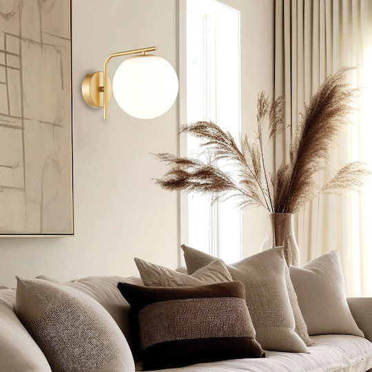 Viokef Modern Lamp Wall with Socket E14 Gold 150x15cm