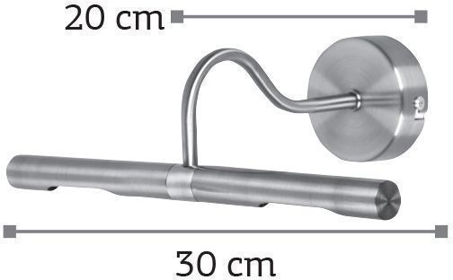 Inlight 1025 Modern Lamp Wall with Socket G9 Oxide 30cm