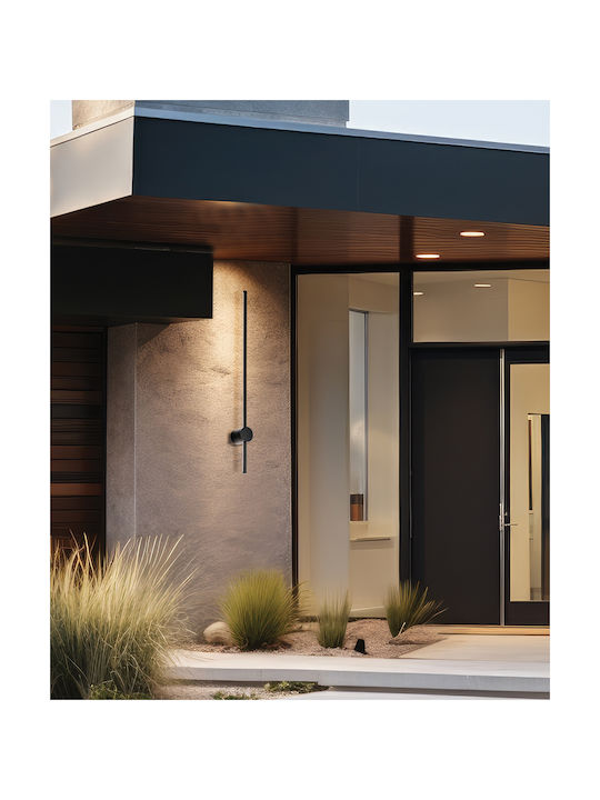 Viokef New York Wall-Mounted Outdoor Spot LED IP65 14W With Warm White Double Beam Light 7.6x7.6x81cm