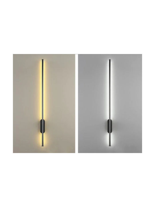 Home Lighting Μοντέρνο Φωτιστικό Τοίχου με Ενσωματωμένο LED και Θερμό Λευκό Φως Μαύρο 80x6x80εκ.