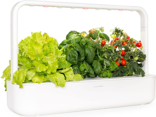 Click and Grow The Smart Garden 9 Self-watering Planter Box Plastic White 60.4x18.4x39.6cm.