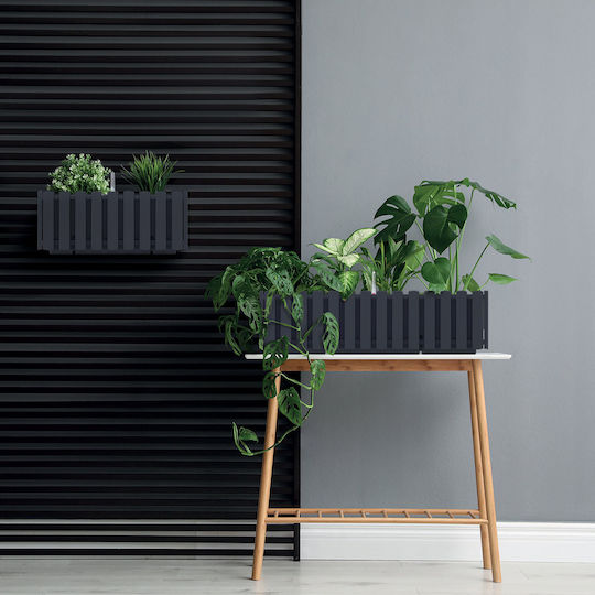 Prosperplast Саксия Boardee Fence Кутия за саксии Пластмаса Сив 38x18x16.2см.