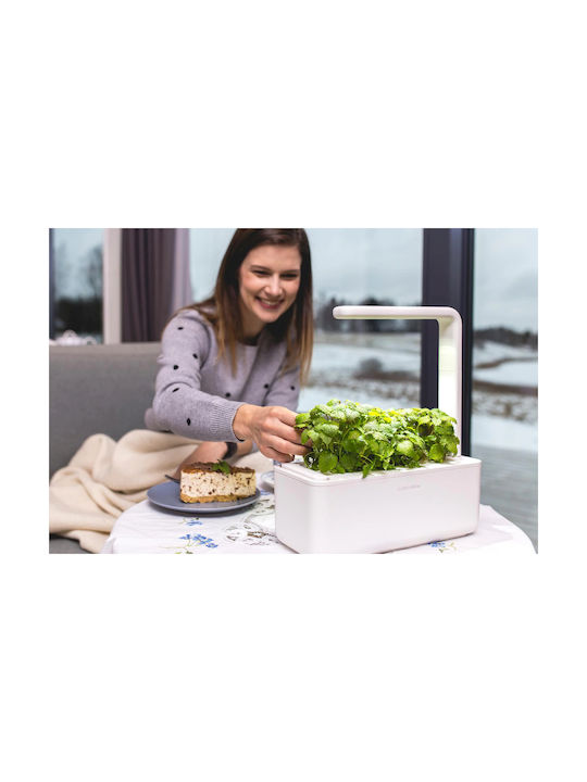 Click and Grow The Smart Garden 3 Self-watering Planter Box Plastic White 32x23x21cm.