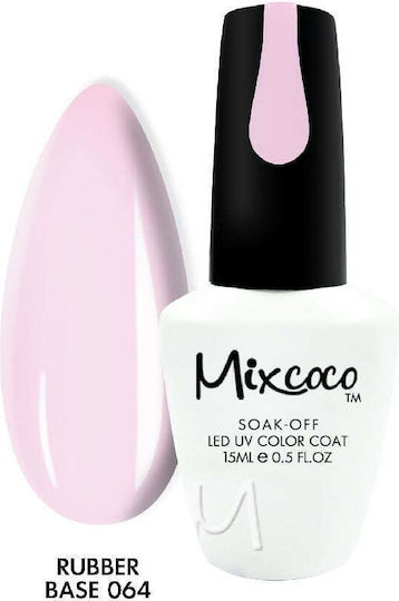 Mixcoco Base Coat for Semi-Permanent Nail Polish Rubber 15ml