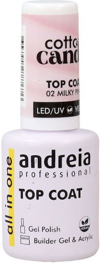 Andreia Professional Top Coat για Ημιμόνιμα Βερνίκια 10.5ml