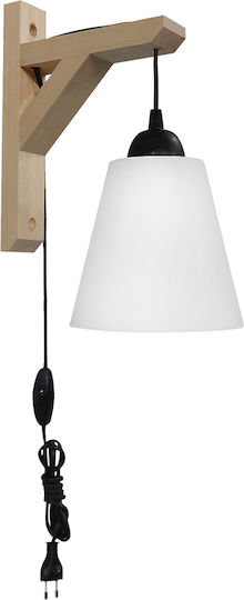 Heronia Lamp Wall Socket Black 16x32cm Heronia Lamp Wall Socket Black 16x32cm