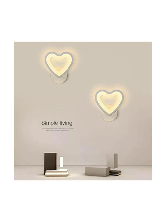 Universo Illuminazione Modern Lamp Wall with Integrated LED and Warm White Light 16x16cm
