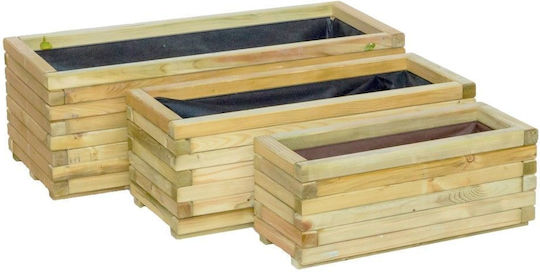 Showood Ζαρντινιέρα Ξύλινη Καφέ 70x30x28εκ.