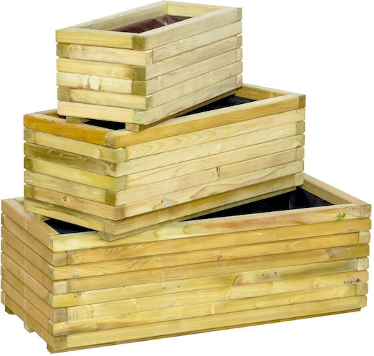 Showood Ζαρντινιέρα Ξύλινη Καφέ 70x30x28εκ.
