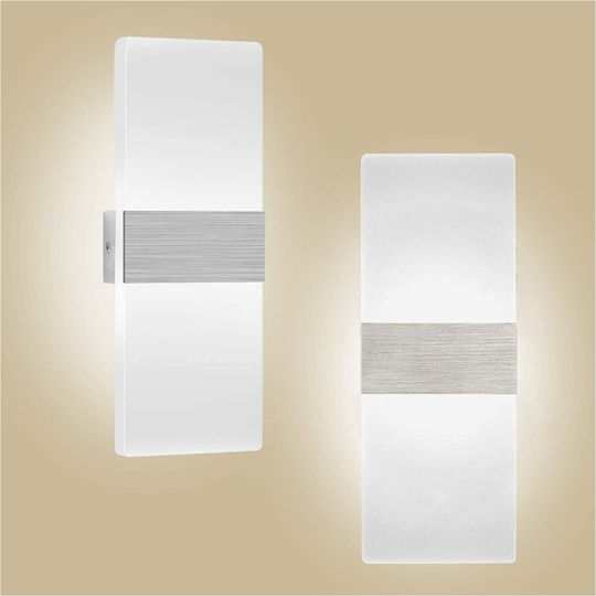 Led7 Break Classic Lamp Wall with Integrated LED and Warm White Light 10cm