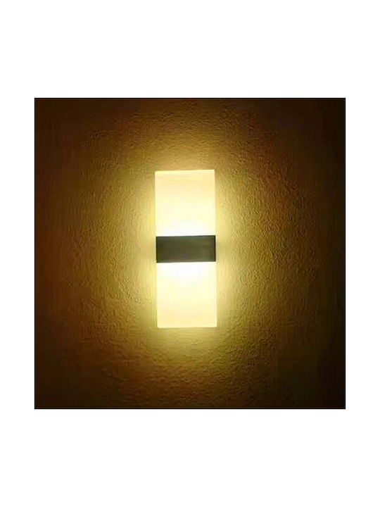 Led7 Break Klassisch Leuchte Wand mit Integrierter LED und Warmweißes Licht 10cm
