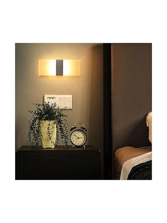 Led7 Break Klassisch Leuchte Wand mit Integrierter LED und Warmweißes Licht 10cm