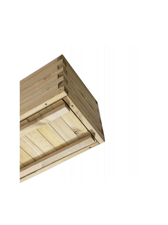 Showood Blumenkasten Hölzernes Braun 90x40x33cm.