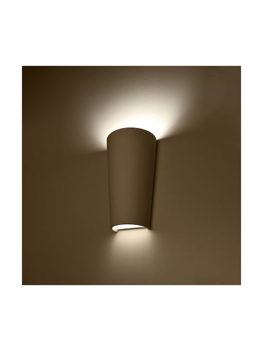 Sollux Lana Classic Lamp Wall with Socket E27 White 16x20x20cm