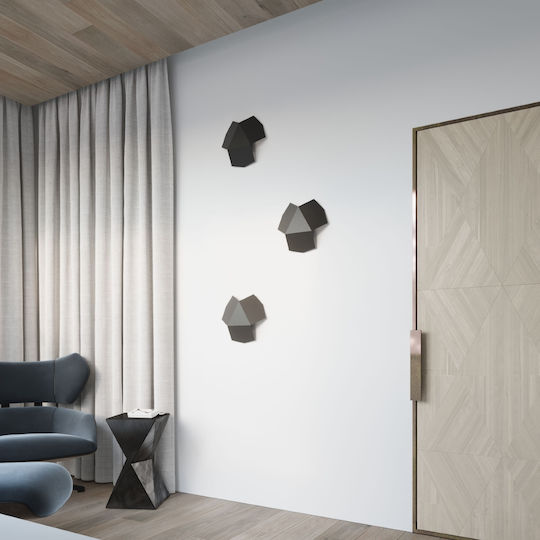 Sollux Tre Modern Lamp Wall with Socket G9 Black 30x26x15cm