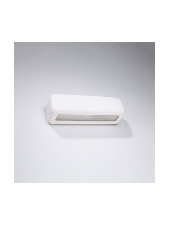 Sollux Subani Klassisch Leuchte Wand mit Fassung E27 Weiß 33x20x16cm