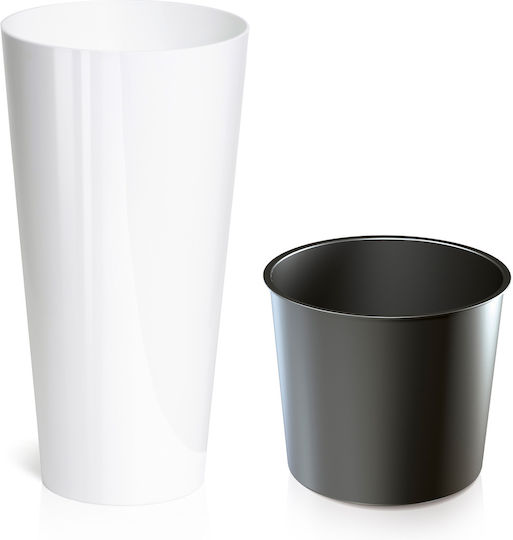 Prosperplast Tubus Slim Pot Plastic 20x20x38.1cm.