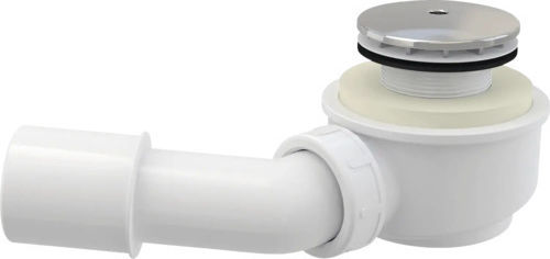 Alcadrain Siphon Dusche mit Überlauf und Ausgang 50mm
