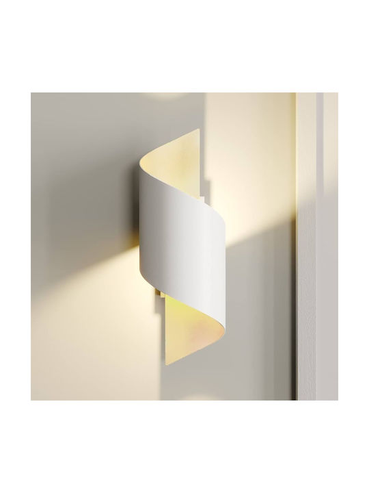 Universo Illuminazione E53-B Modern Lamp Wall with Socket G9 White 10x33cm