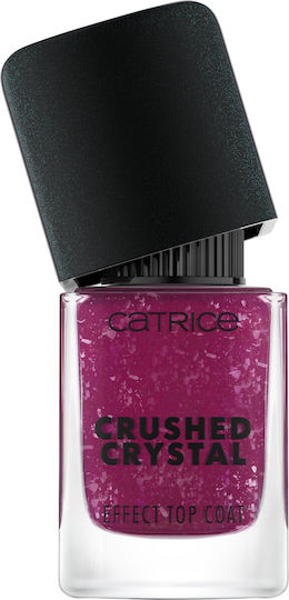 Catrice Cosmetics Effect Top Coat Crushed Crystal Top Coat / Base Coat για Απλά Βερνίκια 10.5ml