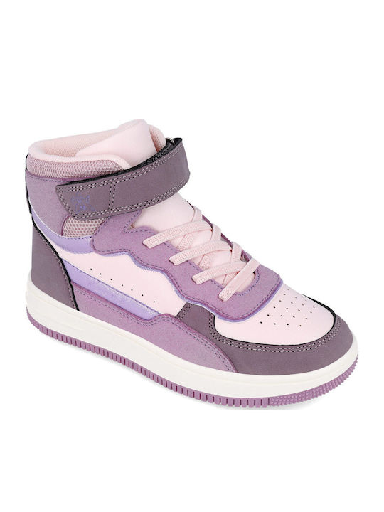 Anatomice Ghete Copii din Piele cu Șireturi Violet