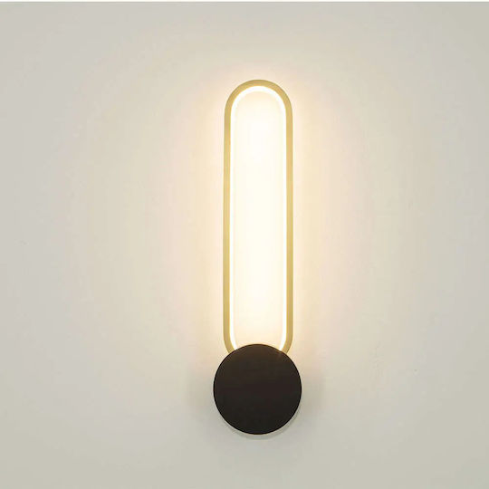 Zambelis Lights Модерно Светлинно За Стена с Интегриран LED и Топло Бяло Светлина Златисто 12.3x6x6см