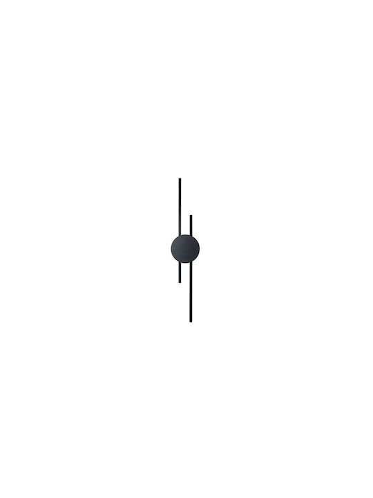 TK Lighting Lamp Wall Black 17x17x45cm
