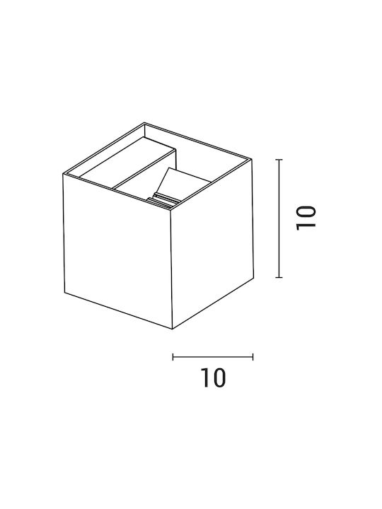 Eurolamp Φωτιστικό Τοίχου Μαύρο 100x10x10εκ. Eurolamp Φωτιστικό Τοίχου Μαύρο 100x10x10εκ.