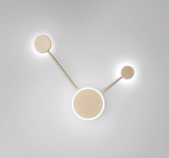 Fan Europe Led-Etere-PL2 Modern Lamp Wall Gold 33x33x6cm