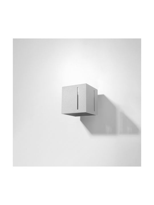 Sollux Pixar Modern Leuchte Wand mit Fassung G9 Gray 13x13x13cm